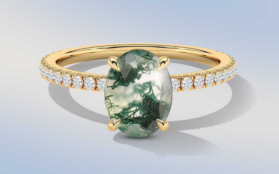 Moss Agate Engagement Ring Meaning
