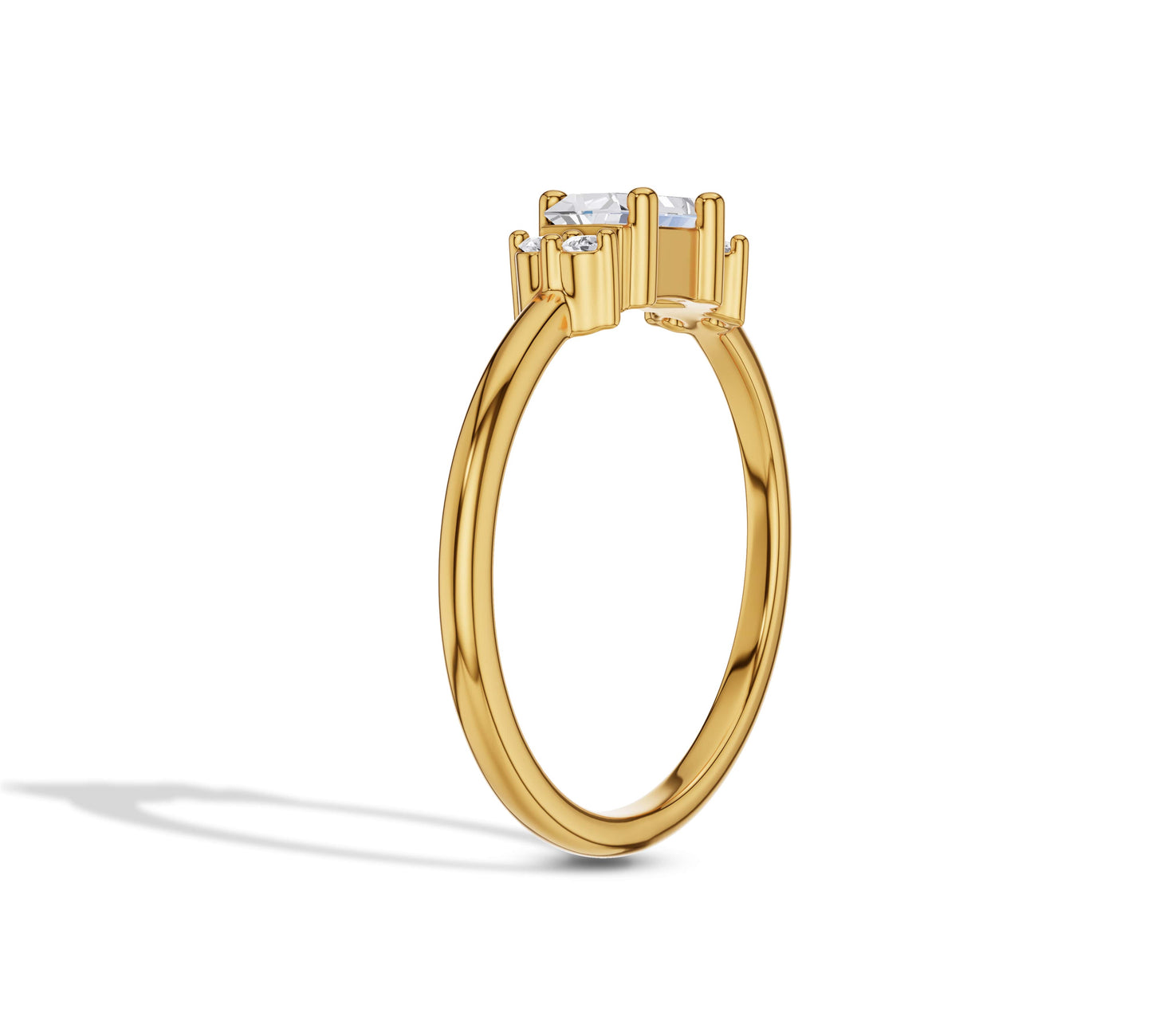 cluster diamond rings