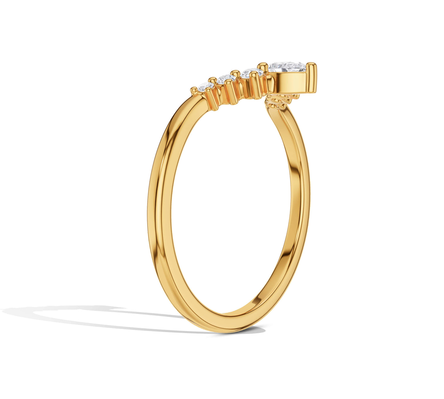 pear cut ring