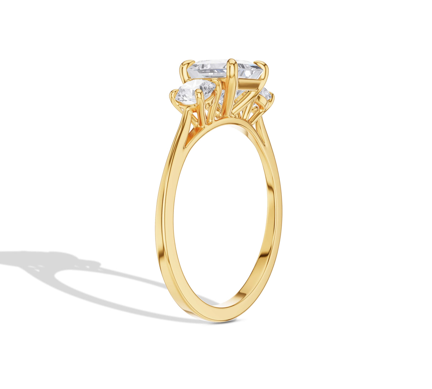 3 diamond engagement ring