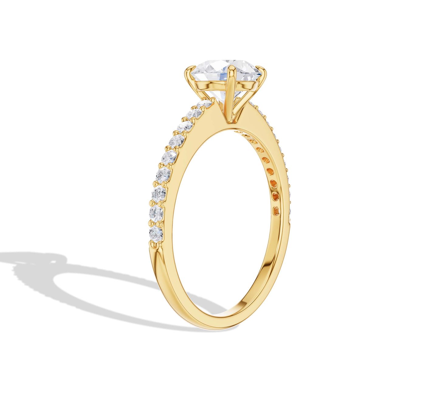 man made diamond rings