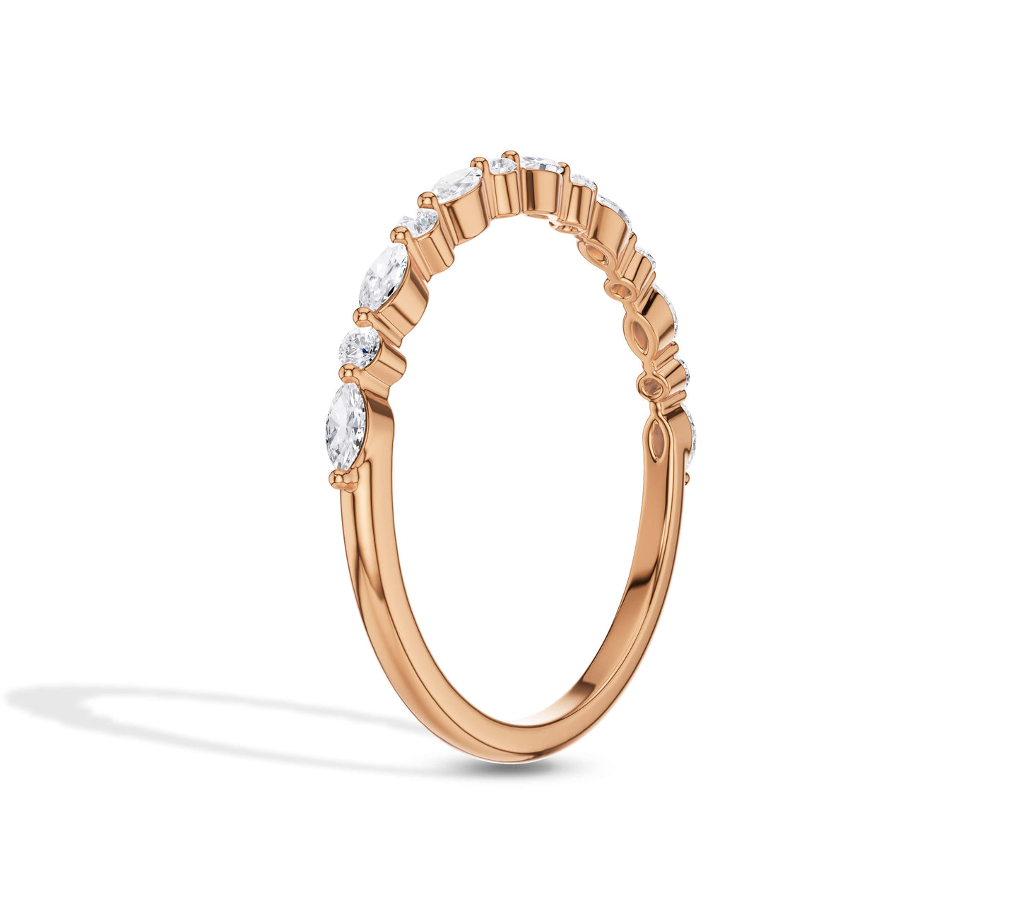 marquise wedding band