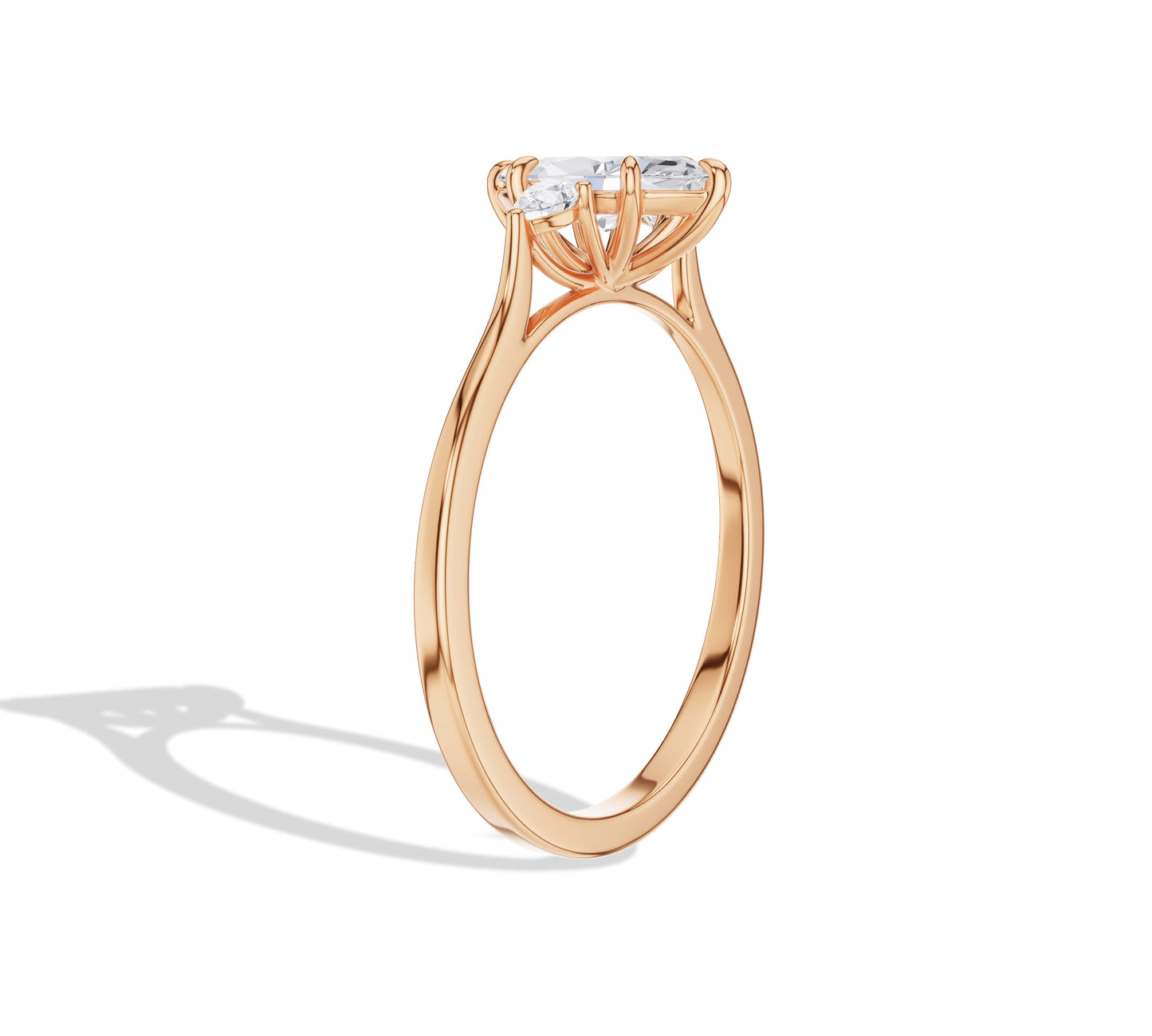 three stone diamond engagement rings