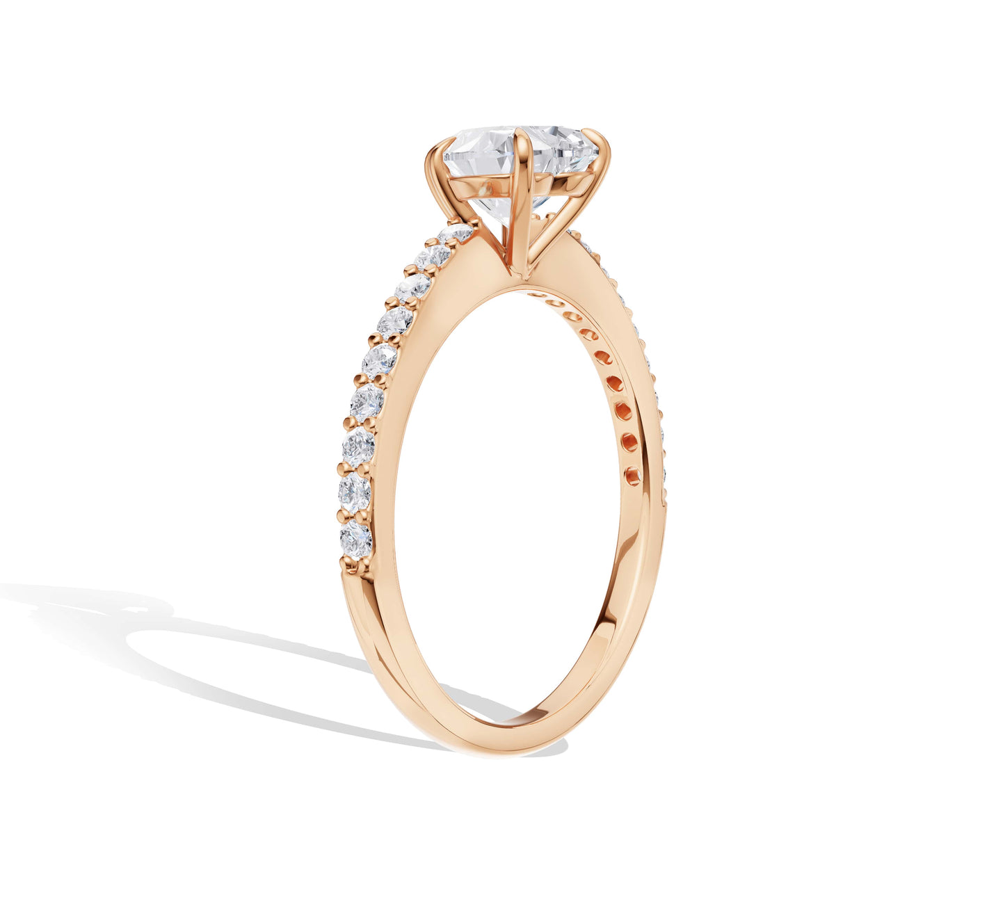 heart shaped engagement ring