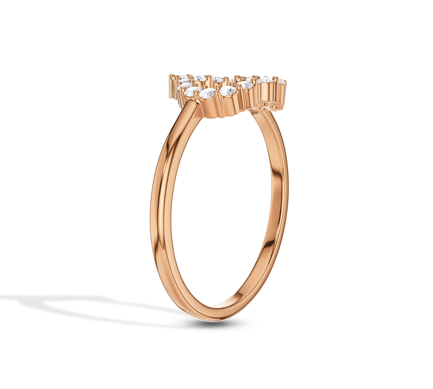 heart cut diamond ring