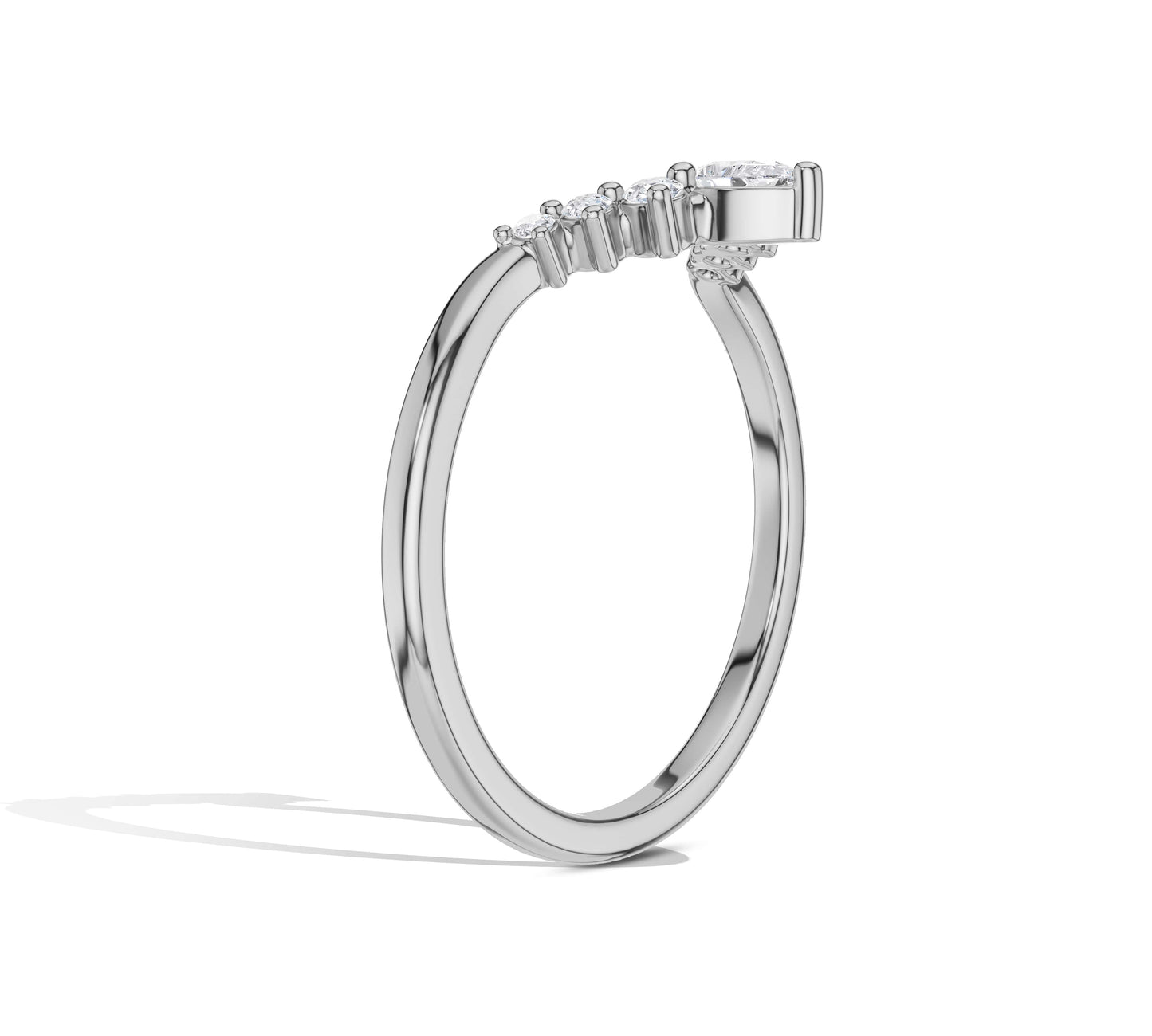 Pear Shaped Diamond Ring
