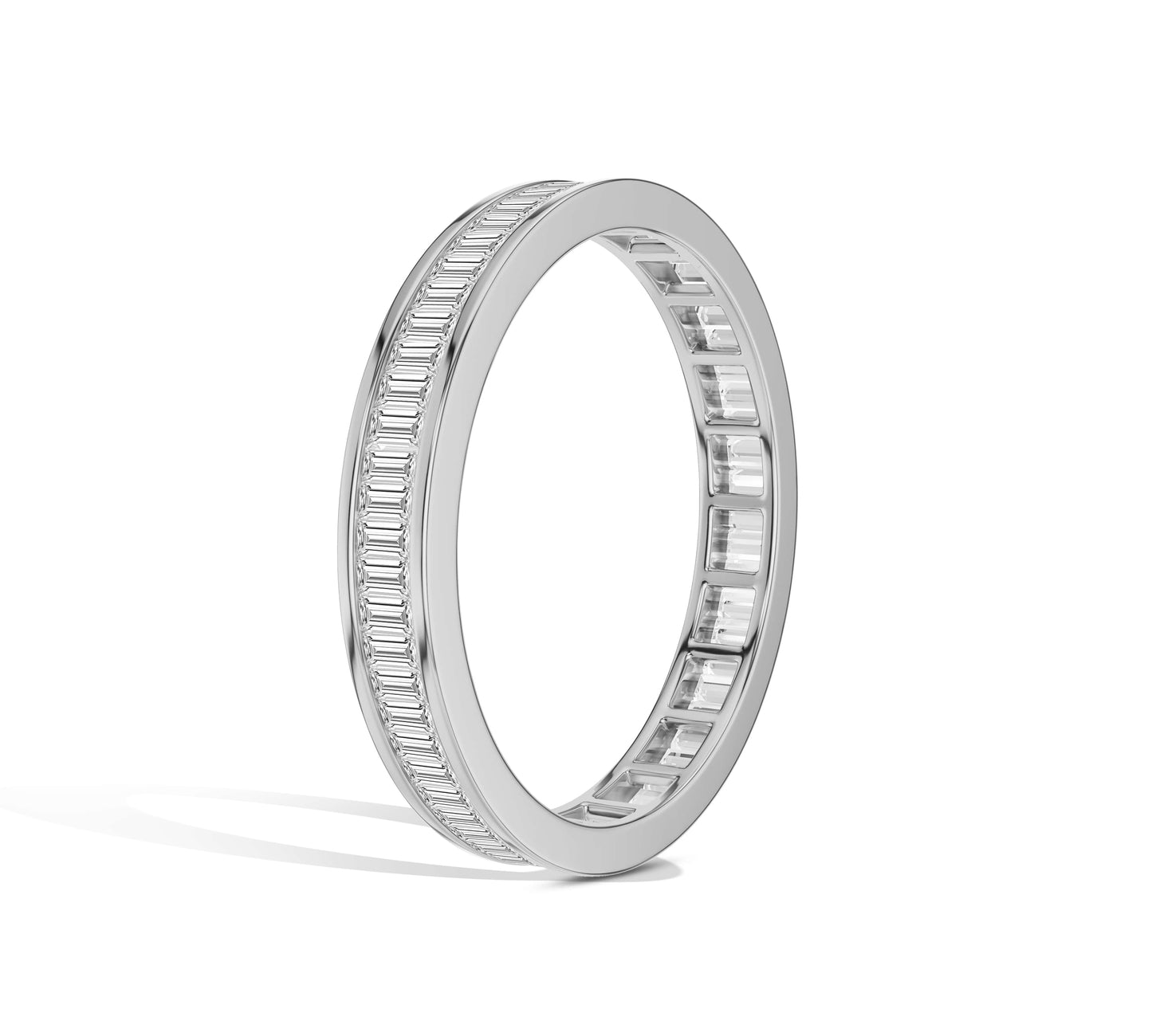 Channel set anniversary diamond ring