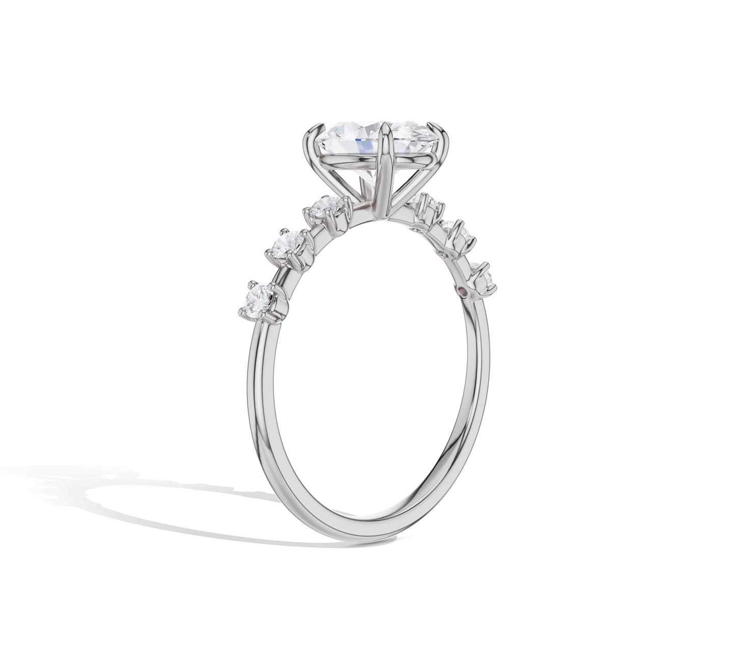 oval diamond wedding ring