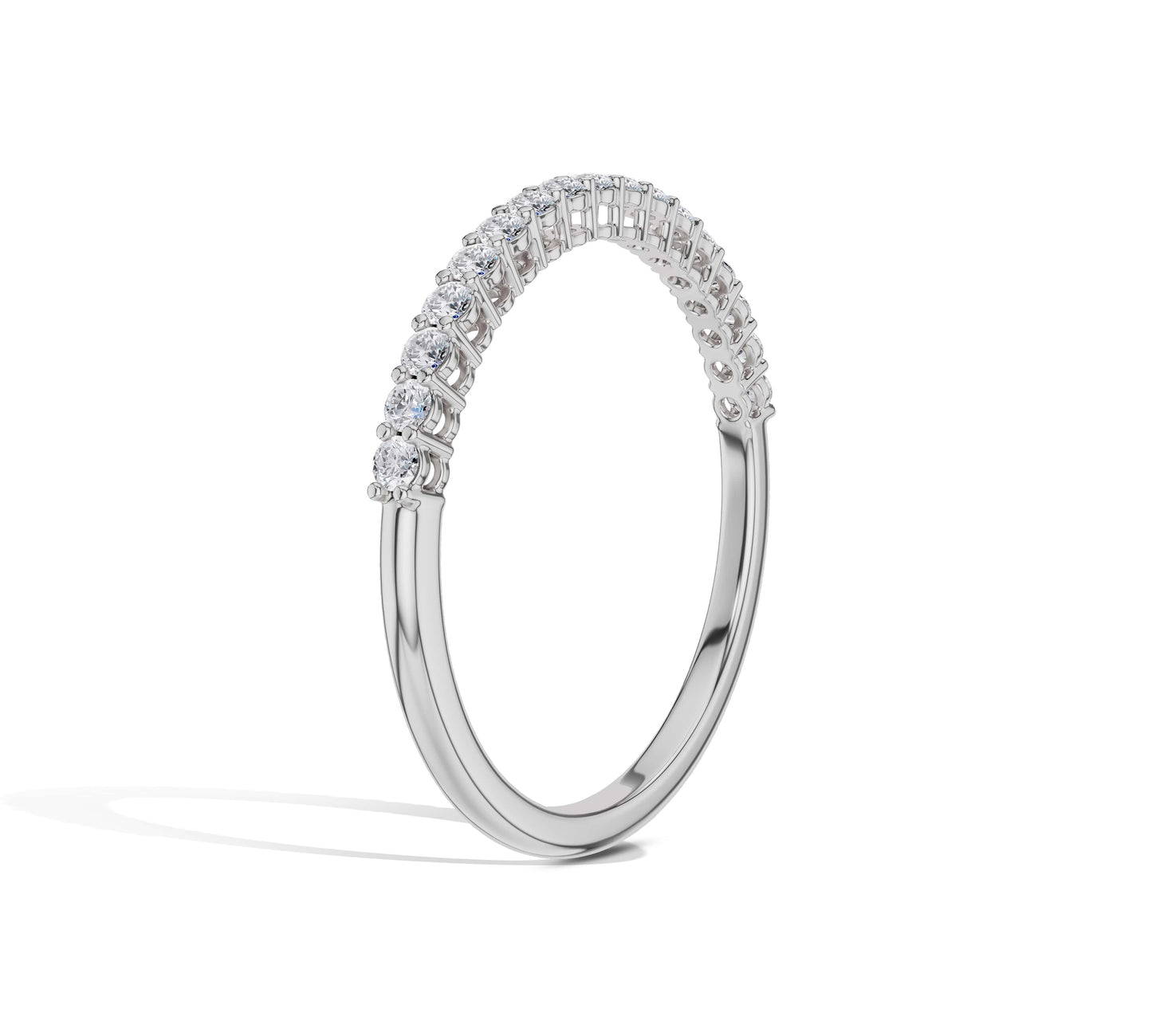 Dainty gold and diamond ring for stacking or solo wear