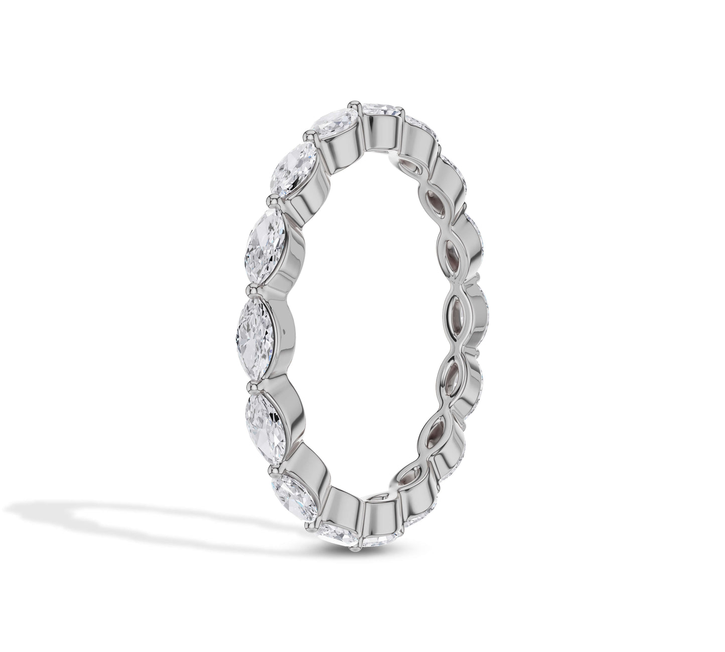 gold stacking band with diamonds