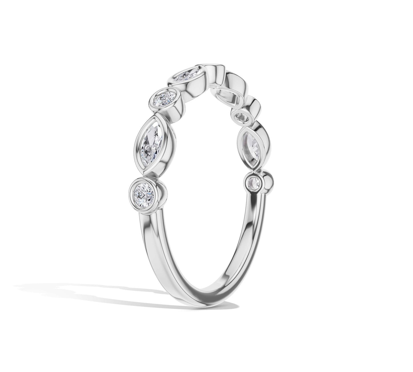 gold diamond eternity band
