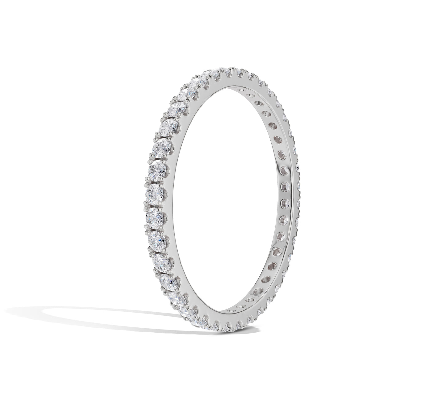Elegant fine gold eternity band