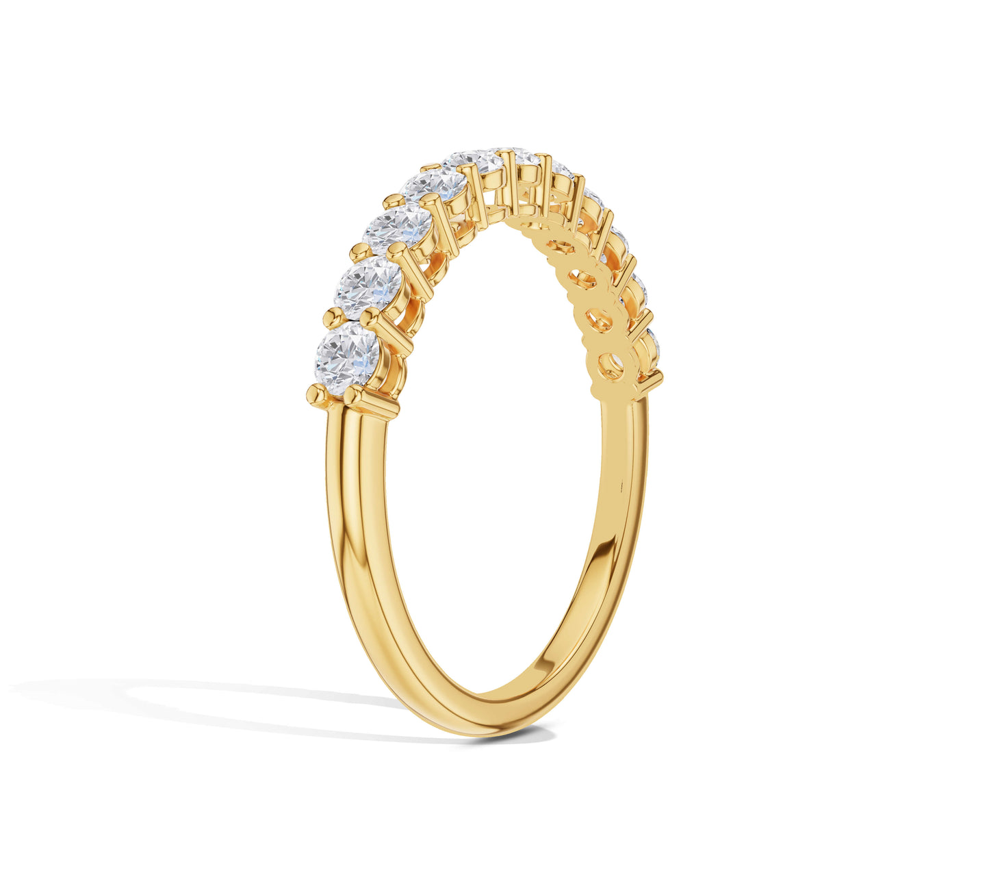 Elegant prong-set diamond ring