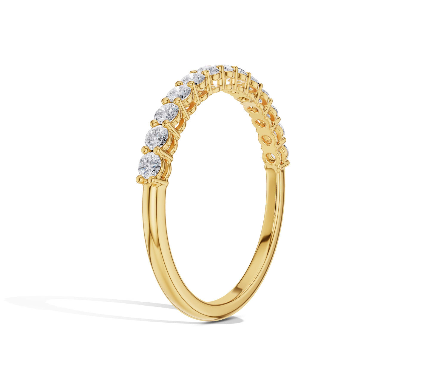 2mm round diamond wedding band