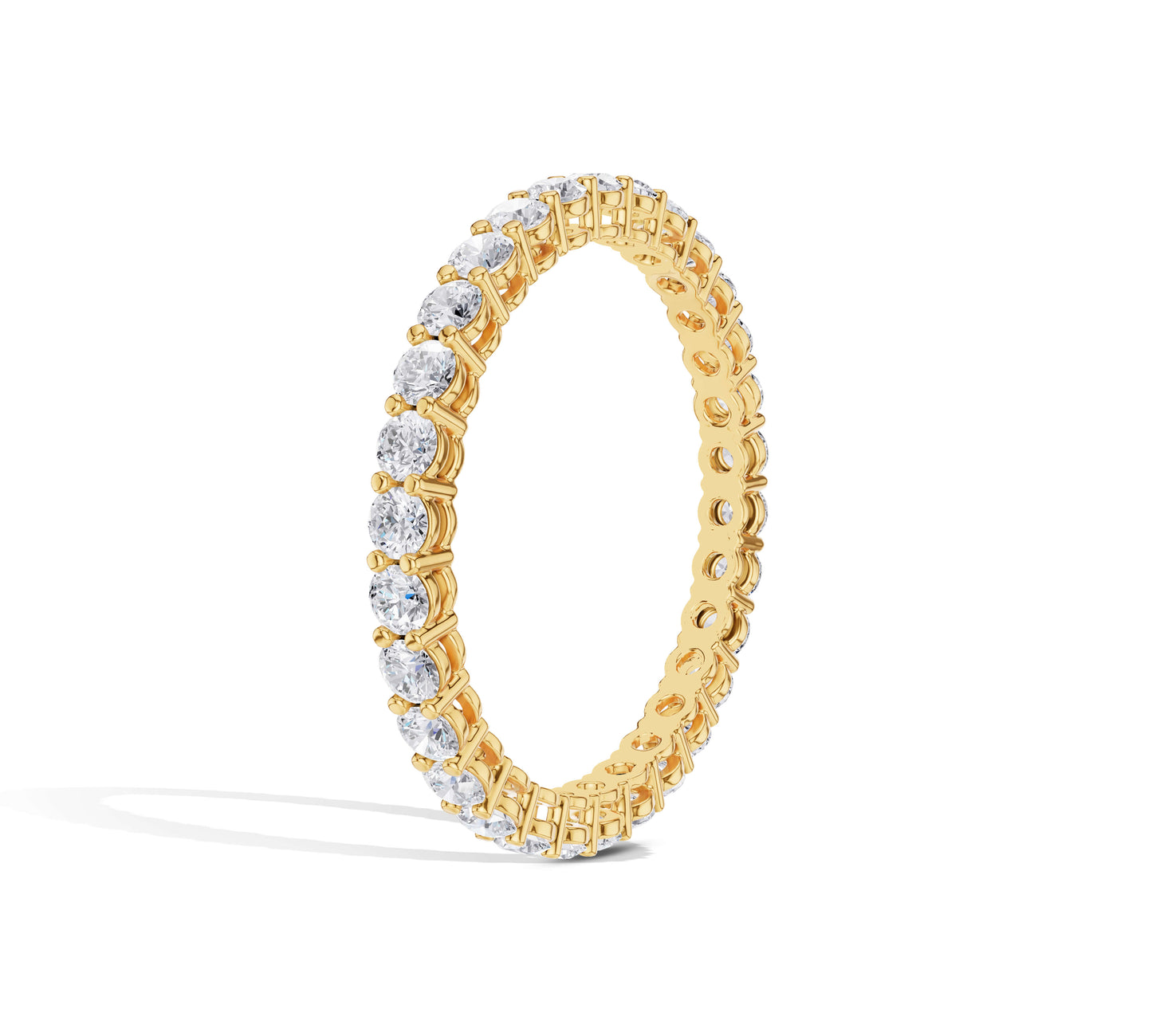 Classic diamond band with continuous round stones