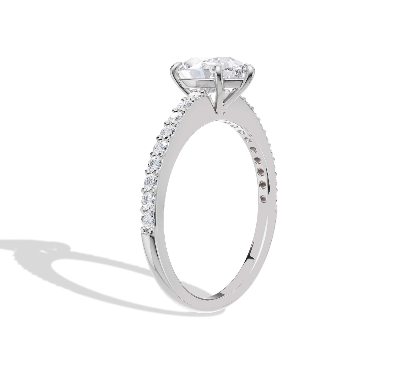 2 ct diamond ring white gold