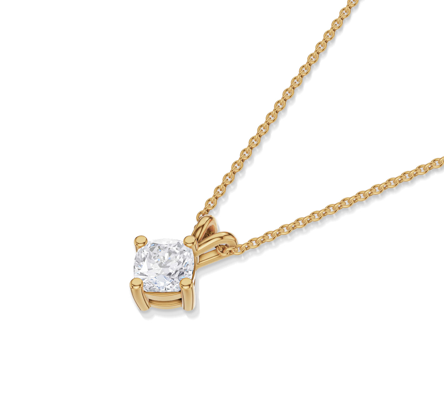solitaire diamond necklace