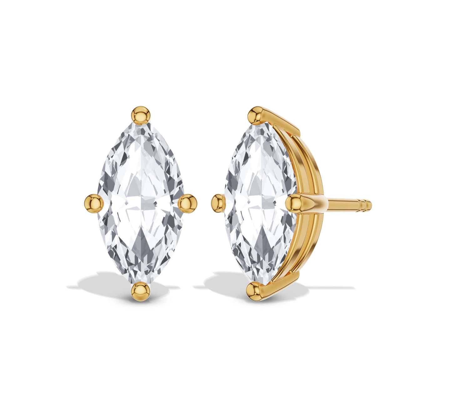 marquise earrings studs
