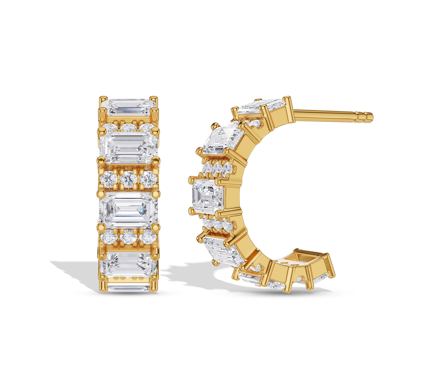 earrings emerald diamond