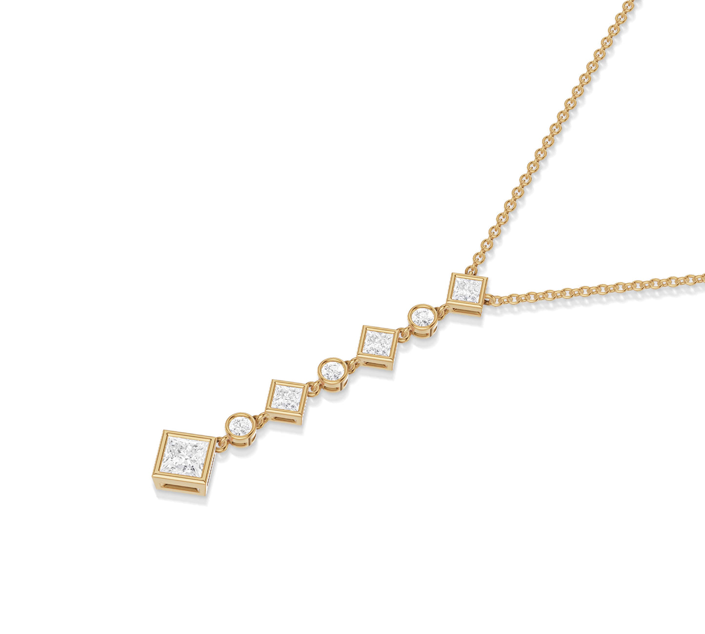 princess diamond jewelry necklace