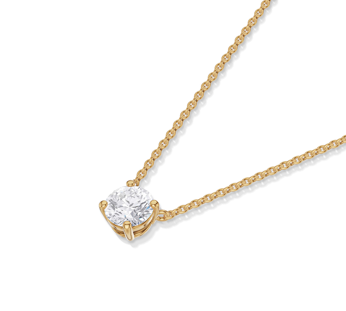diamond solitaire necklace