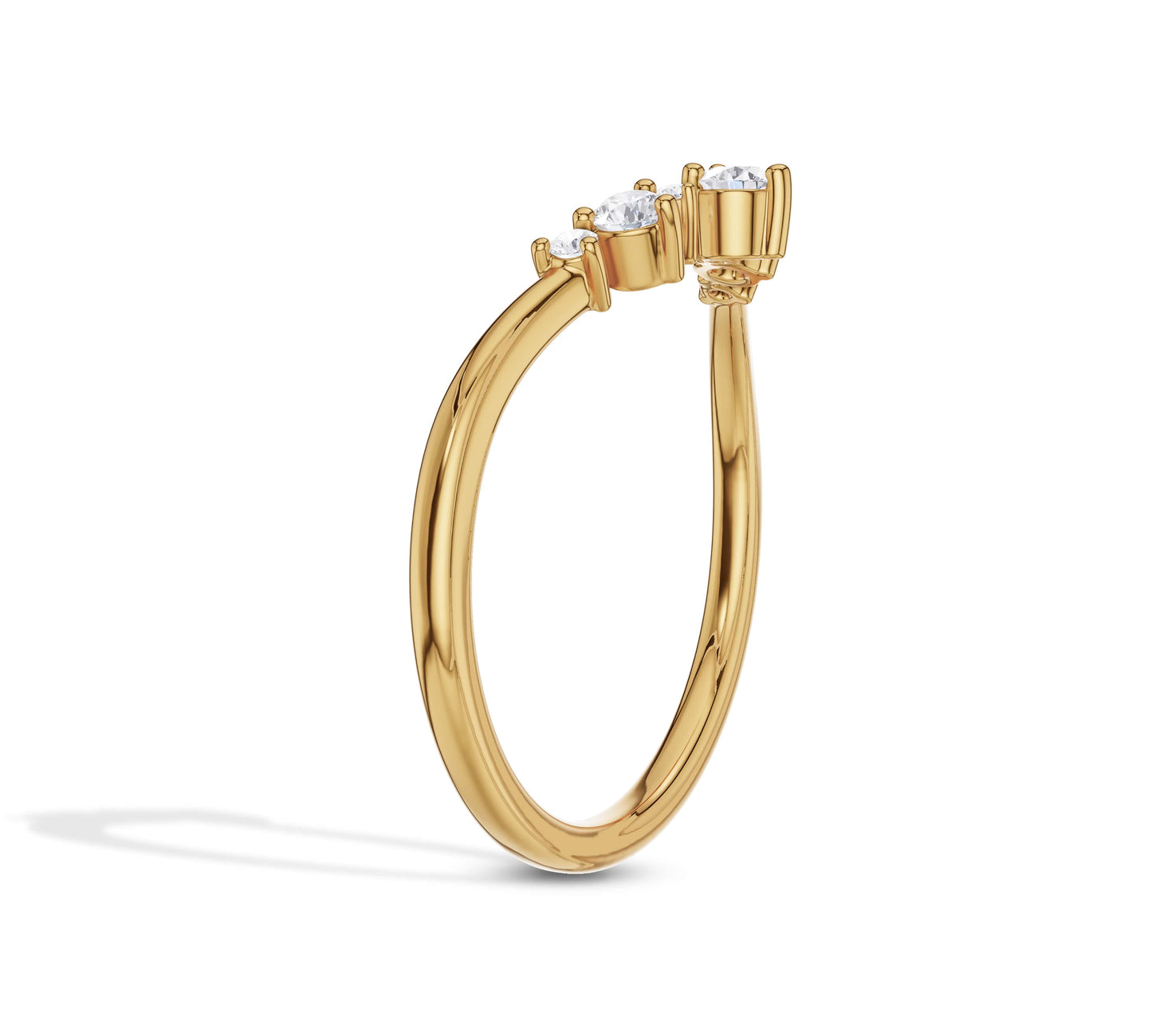 Curved Wedding Ring