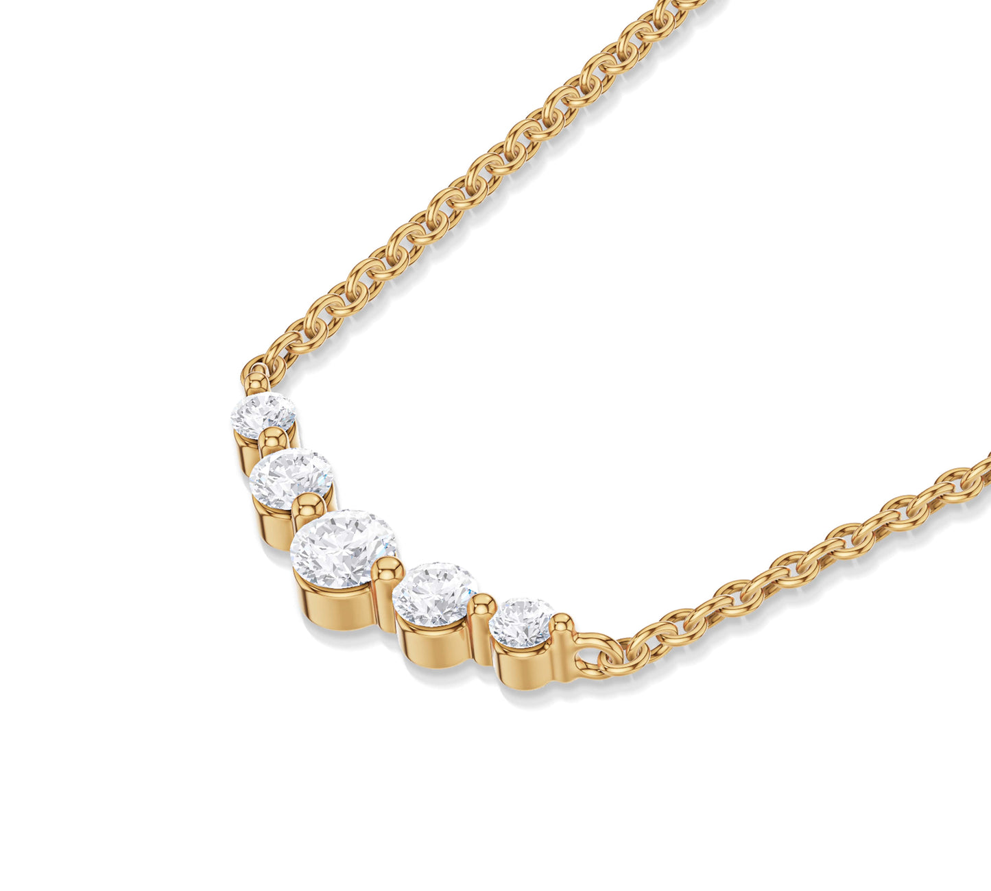 diamond bar necklaces for her