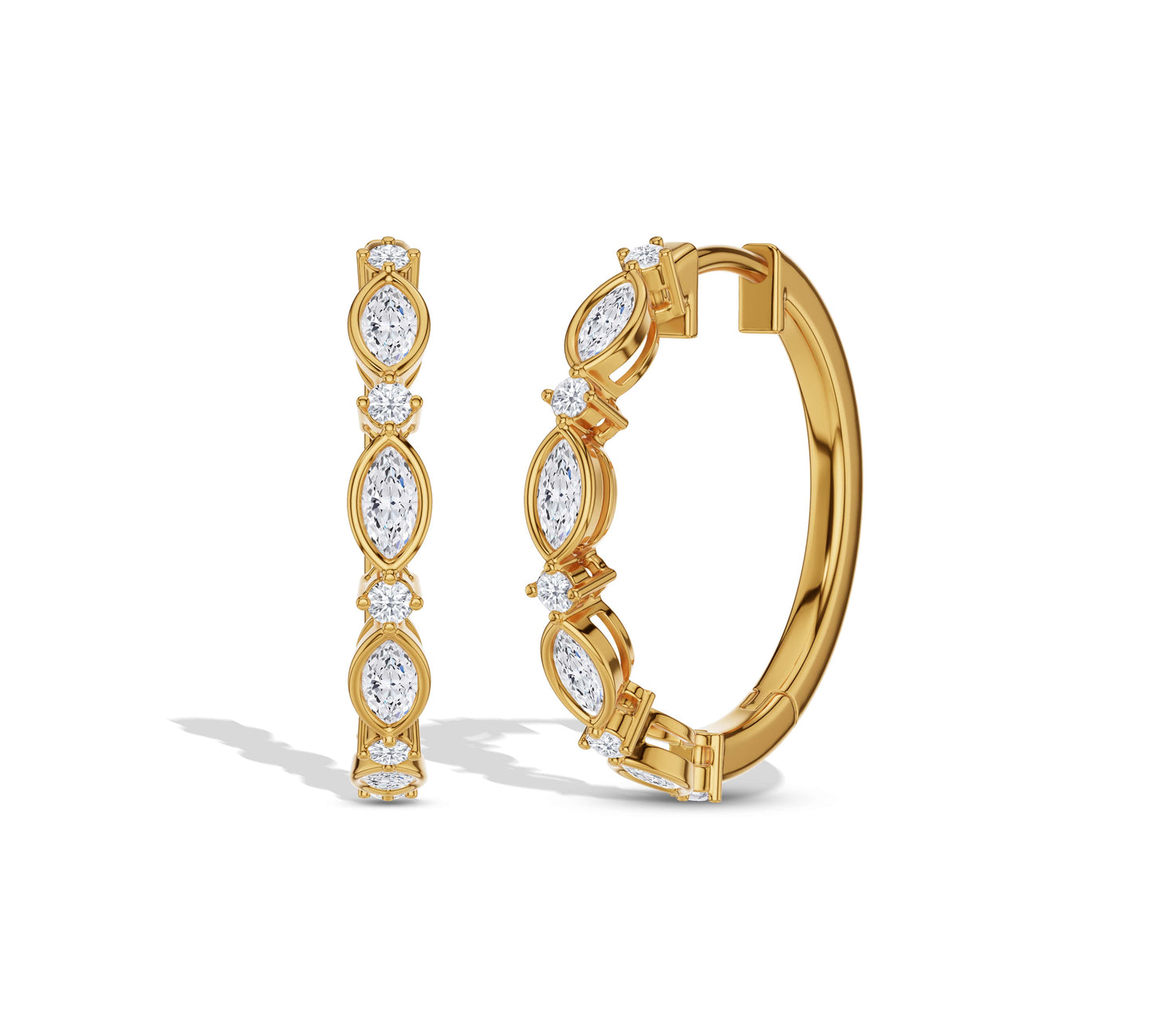 lab grown diamond hoop