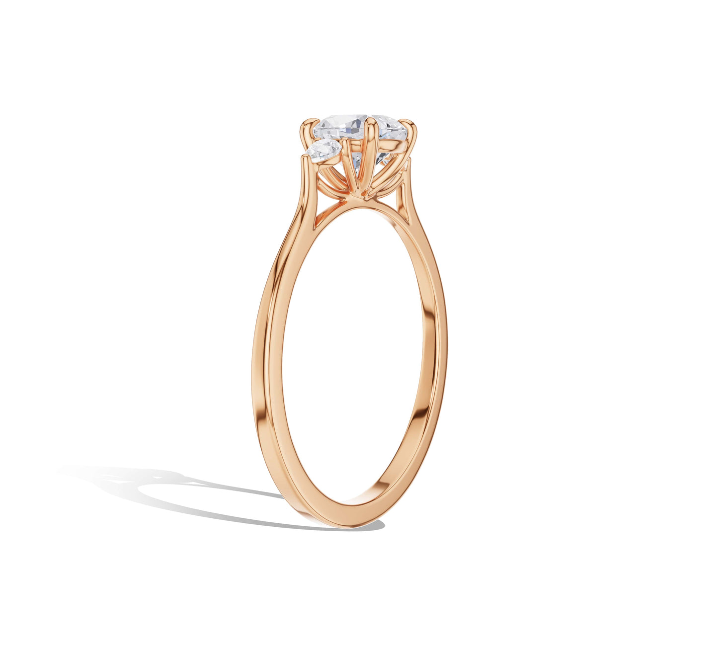 cushion cut with side stones