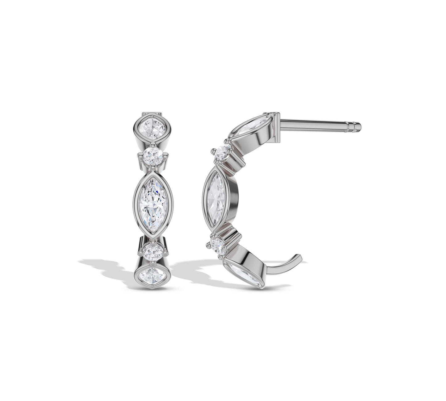 half hoop earrings