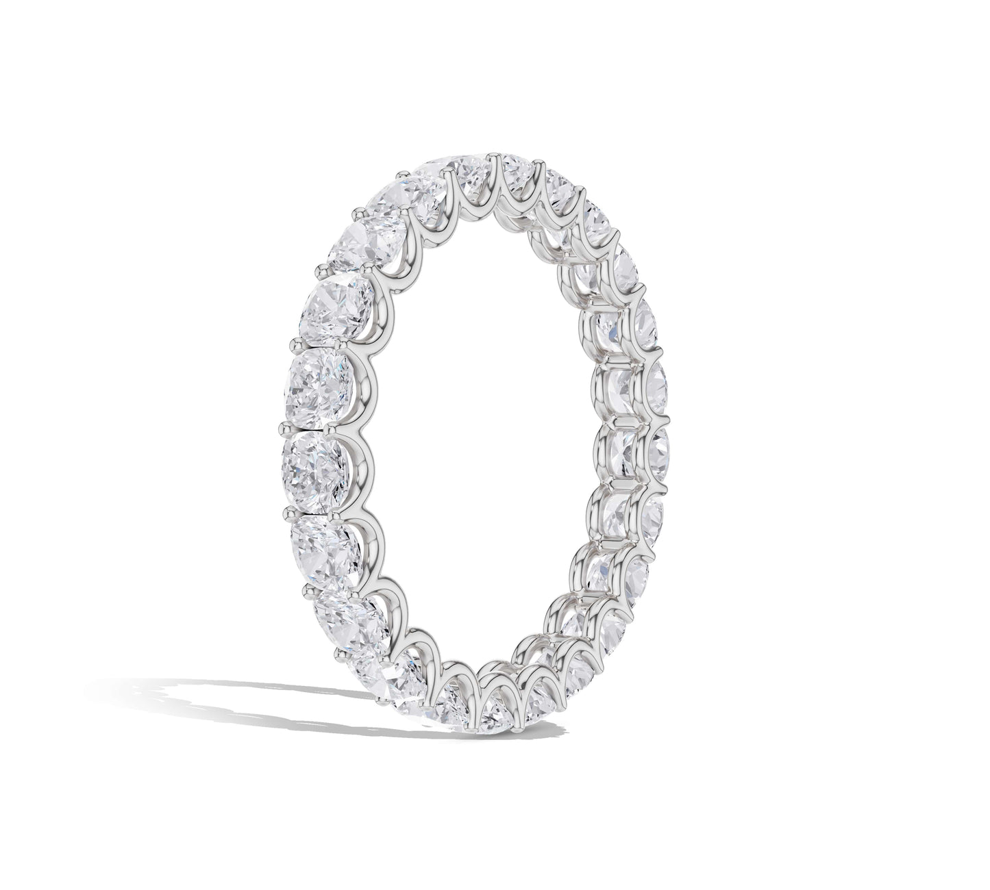 eternity diamond ring white gold