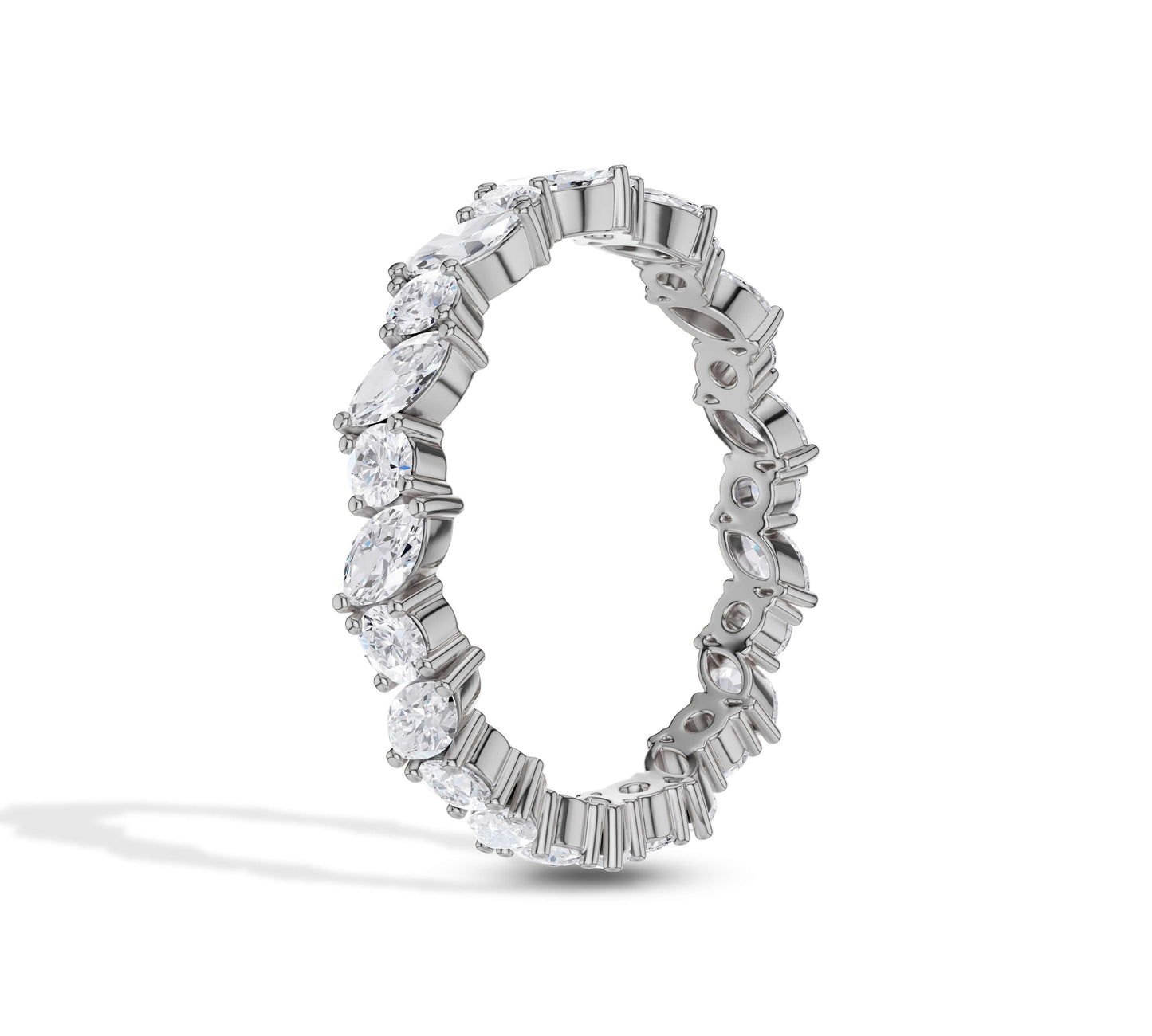 Luxury marquise diamond full circle ring for her