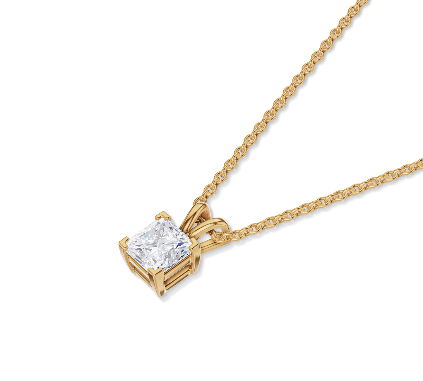 moissanite diamond necklace for women