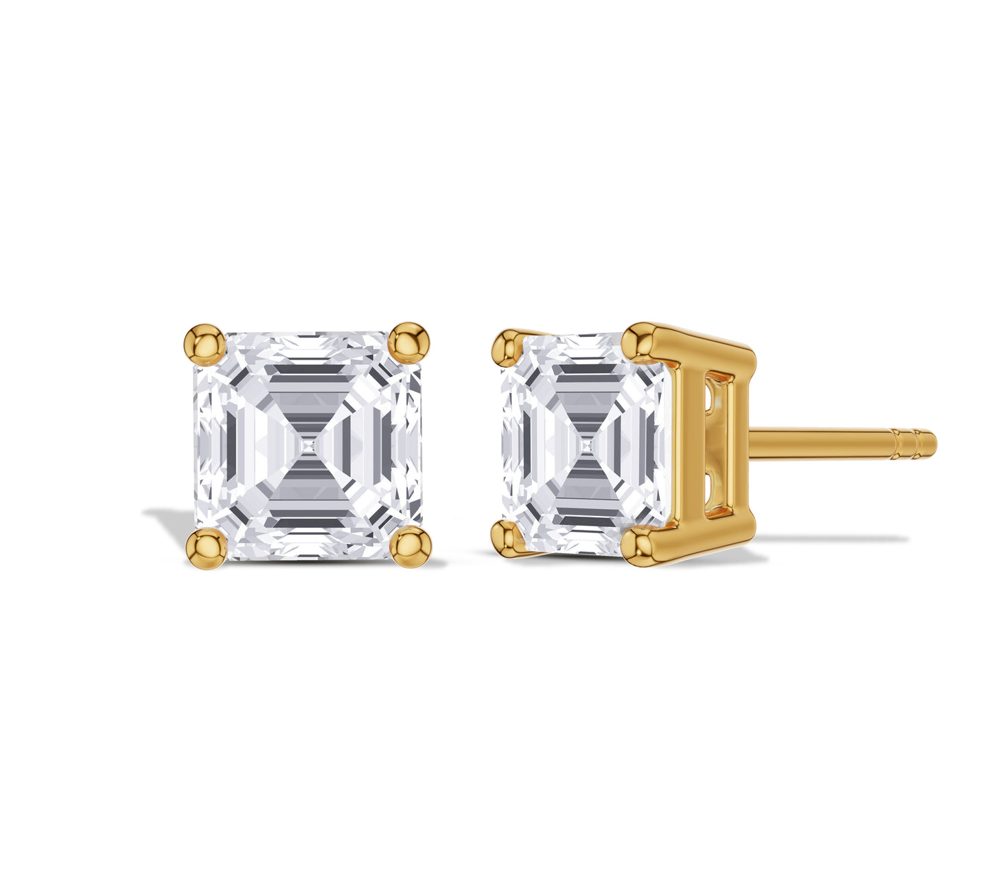 solid gold stud earrings