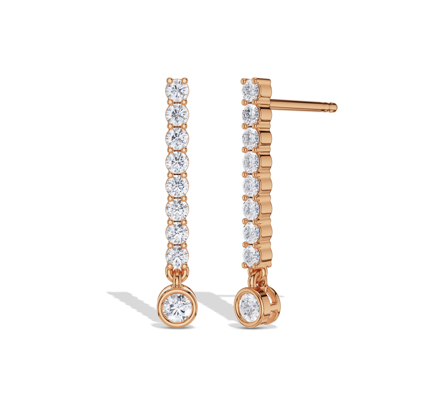 diamond drop earrings