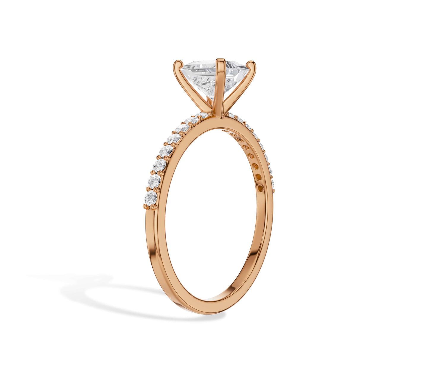 rose gold ring engagement
