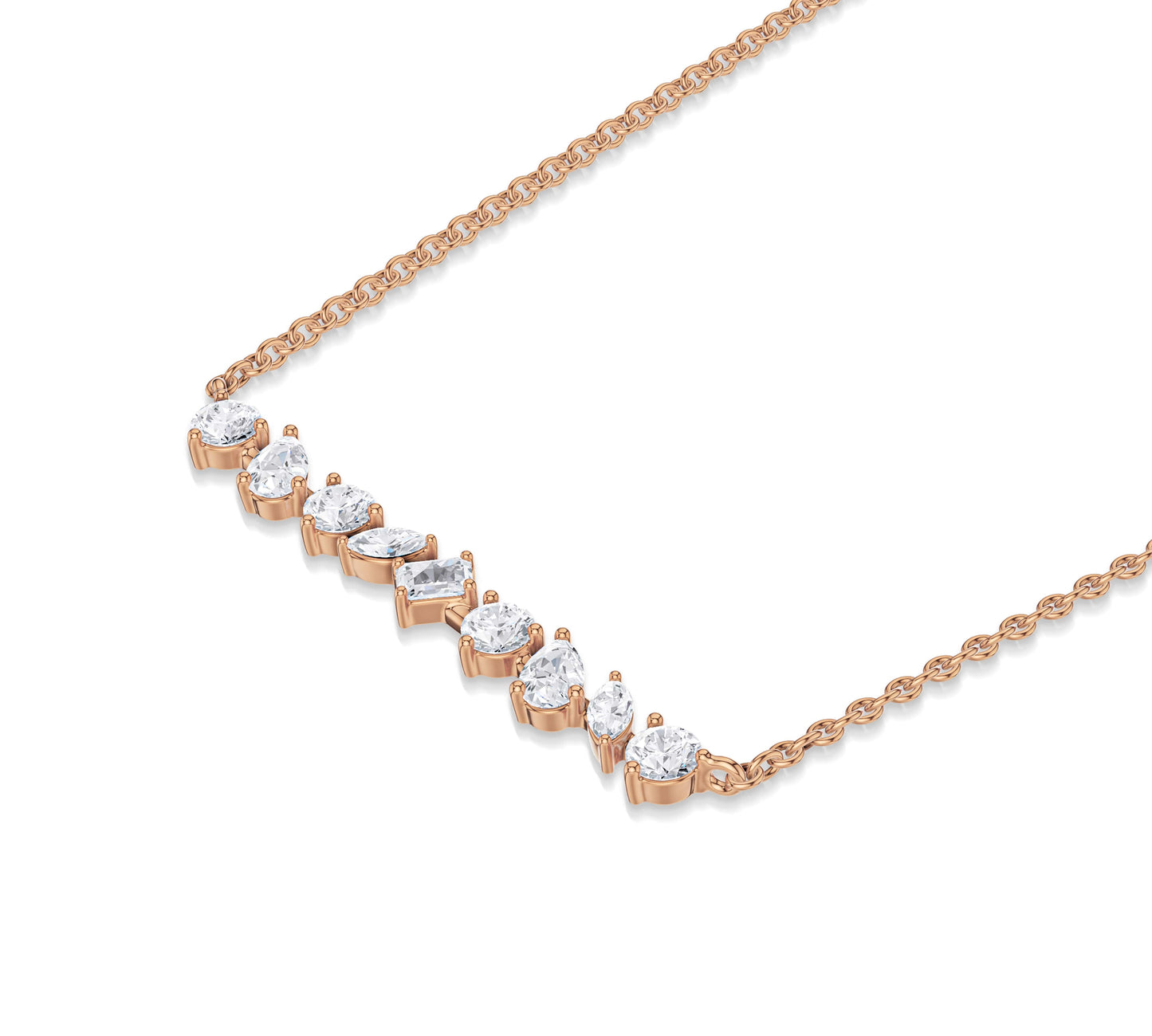 14k gold bar necklace