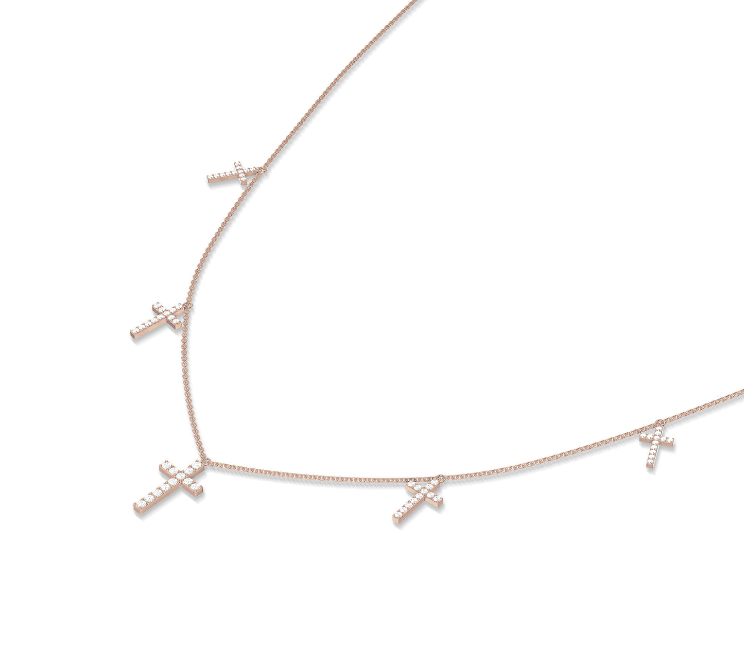 Faith-inspired layered charm necklace