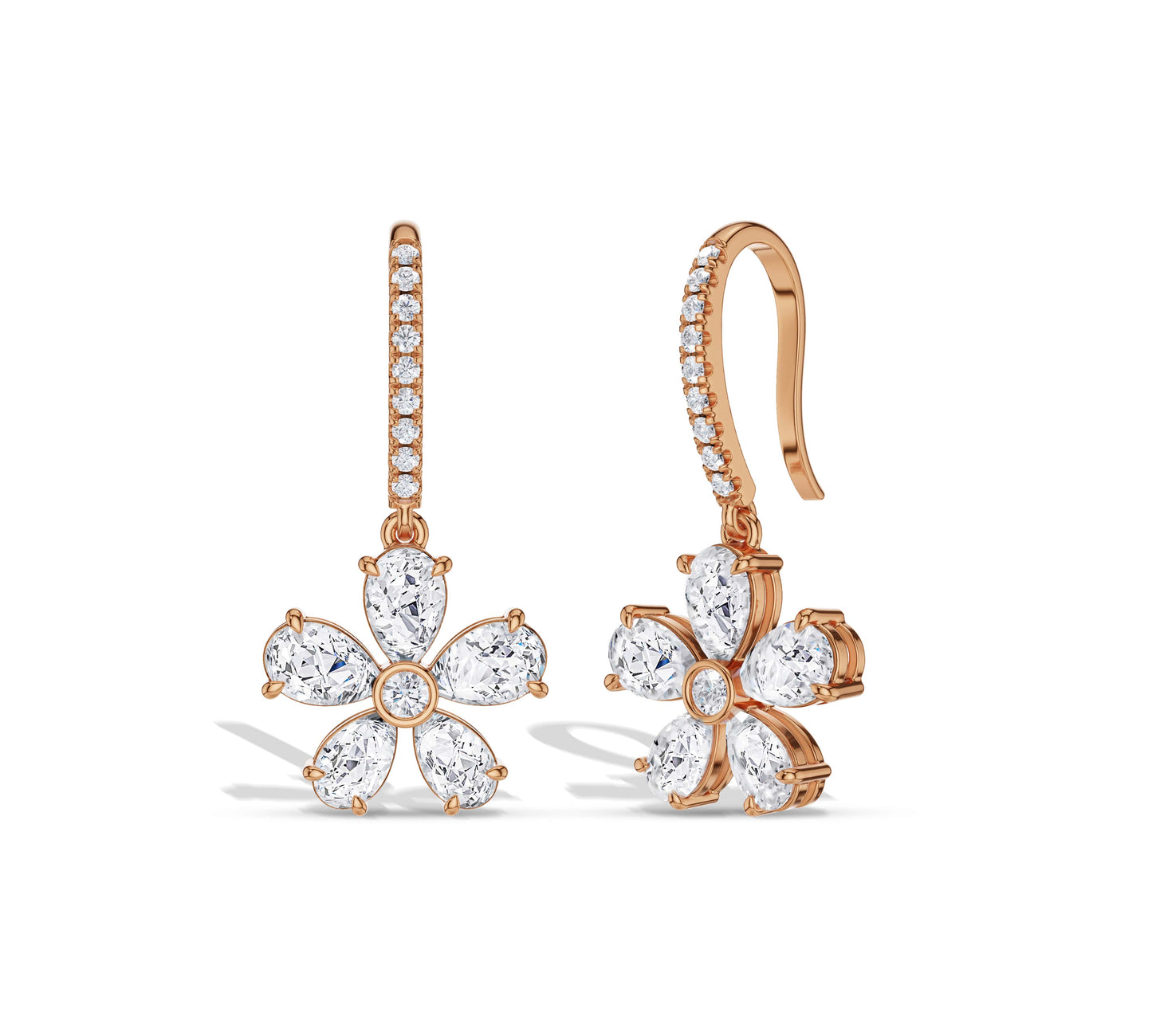 gold drop earrings