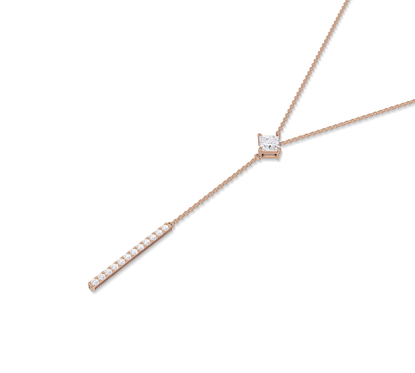 diamond drop necklace