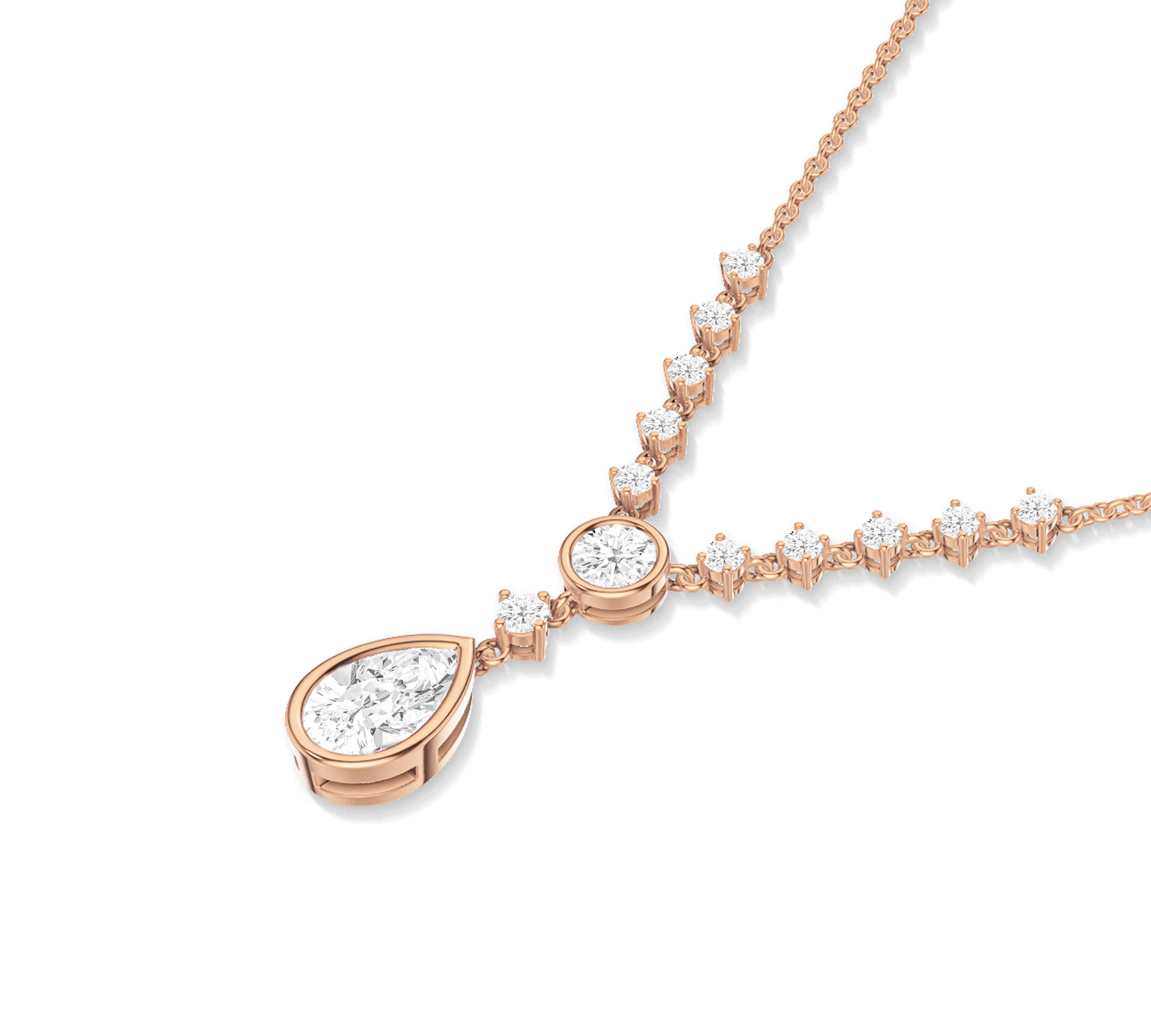 diamond gold necklace for women