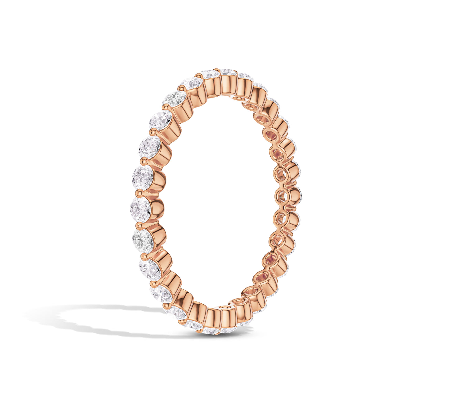 14k rose gold eternity band