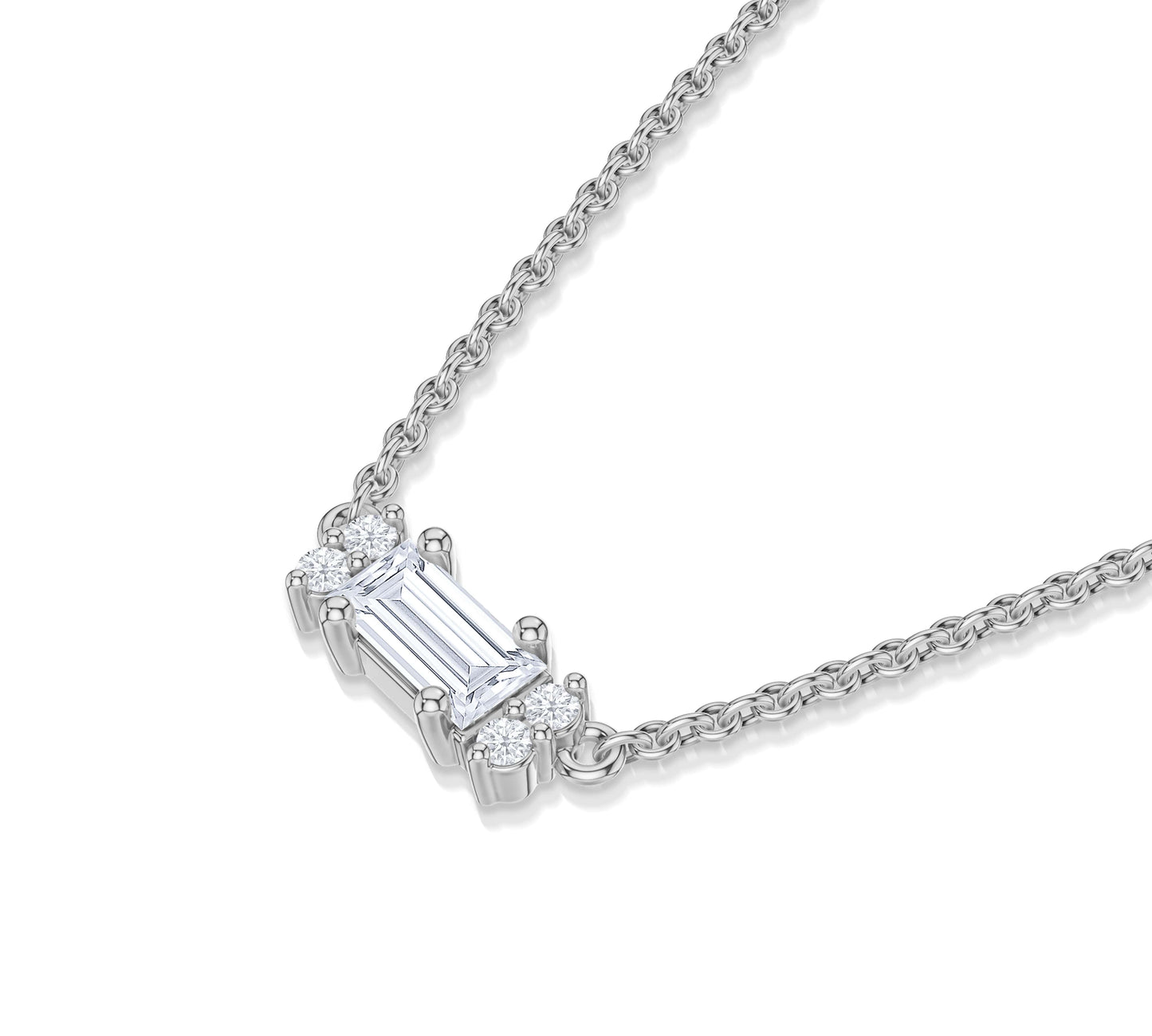 gold minimalist jewelry in white gold