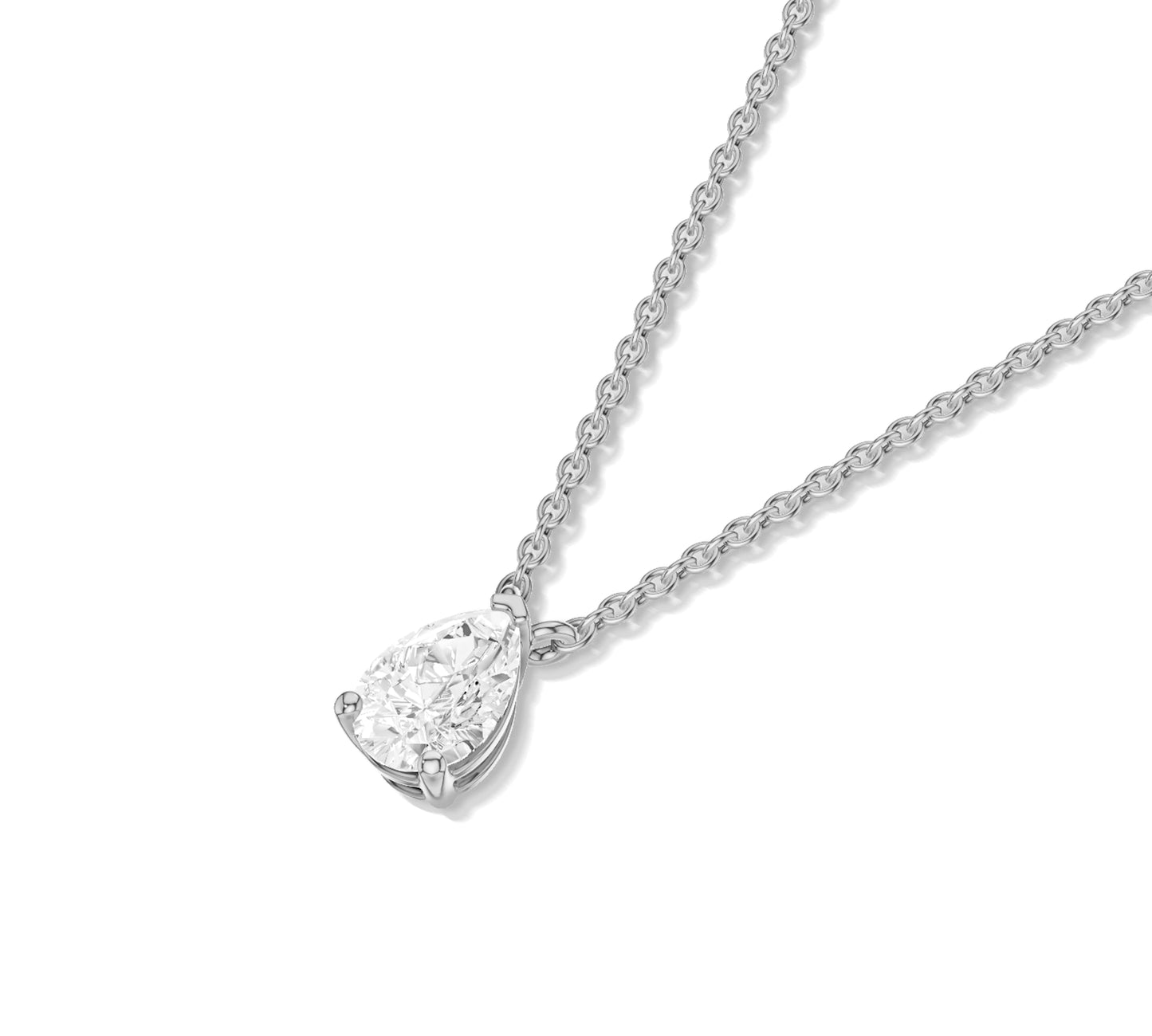 diamond on a necklace