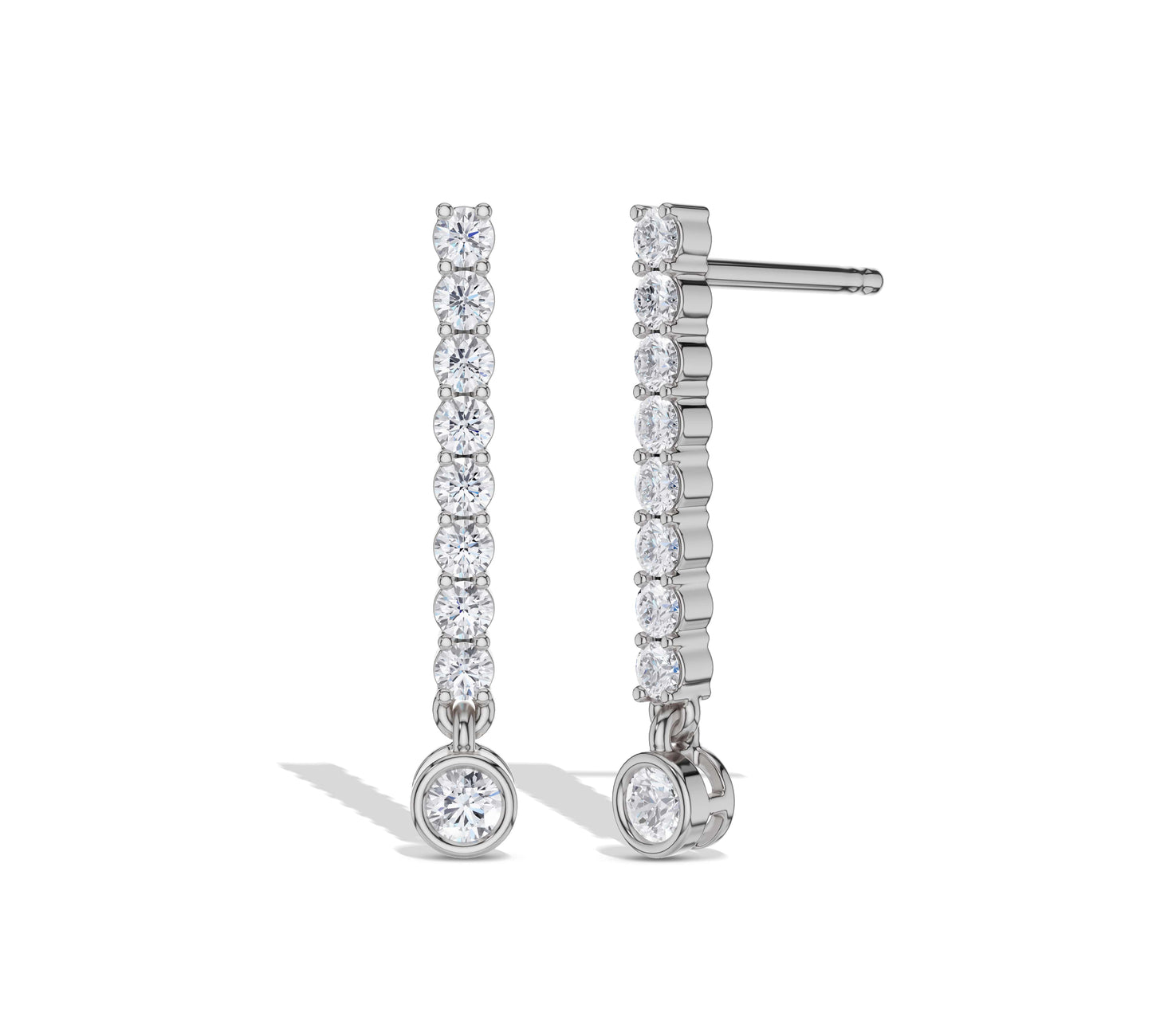 diamond drop earring