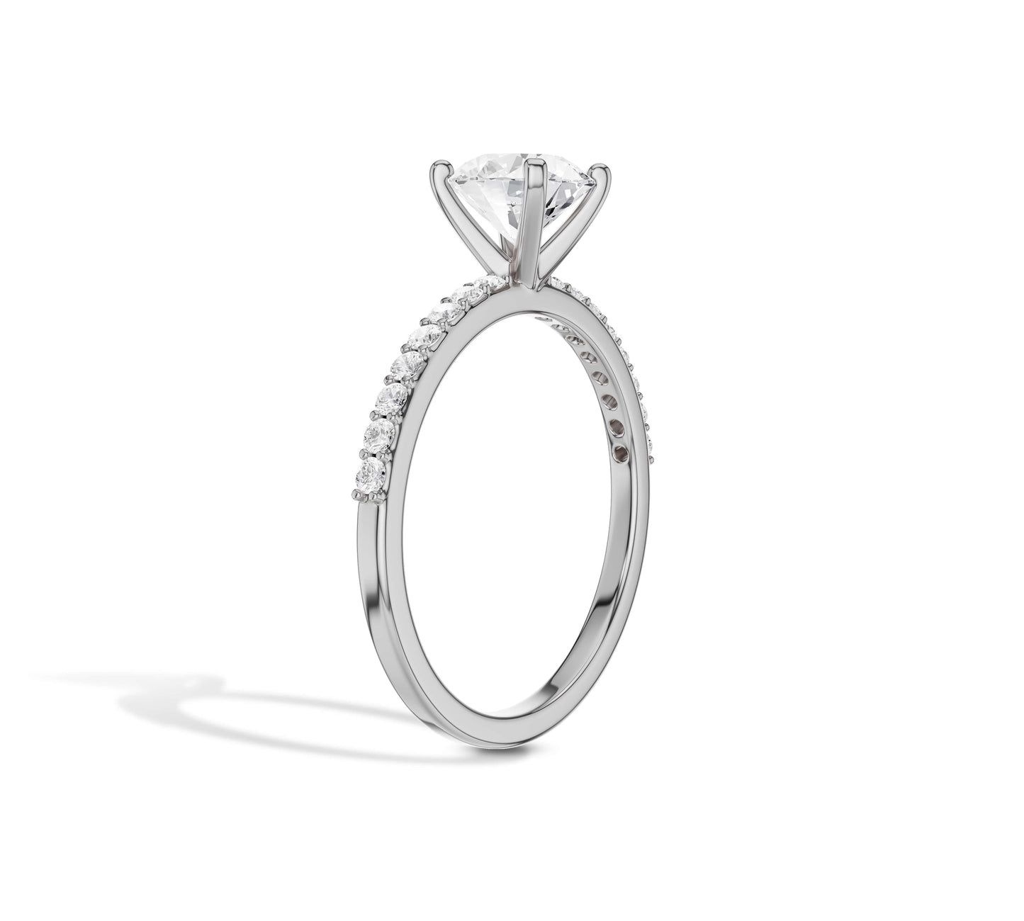 pave diamond engagement rings