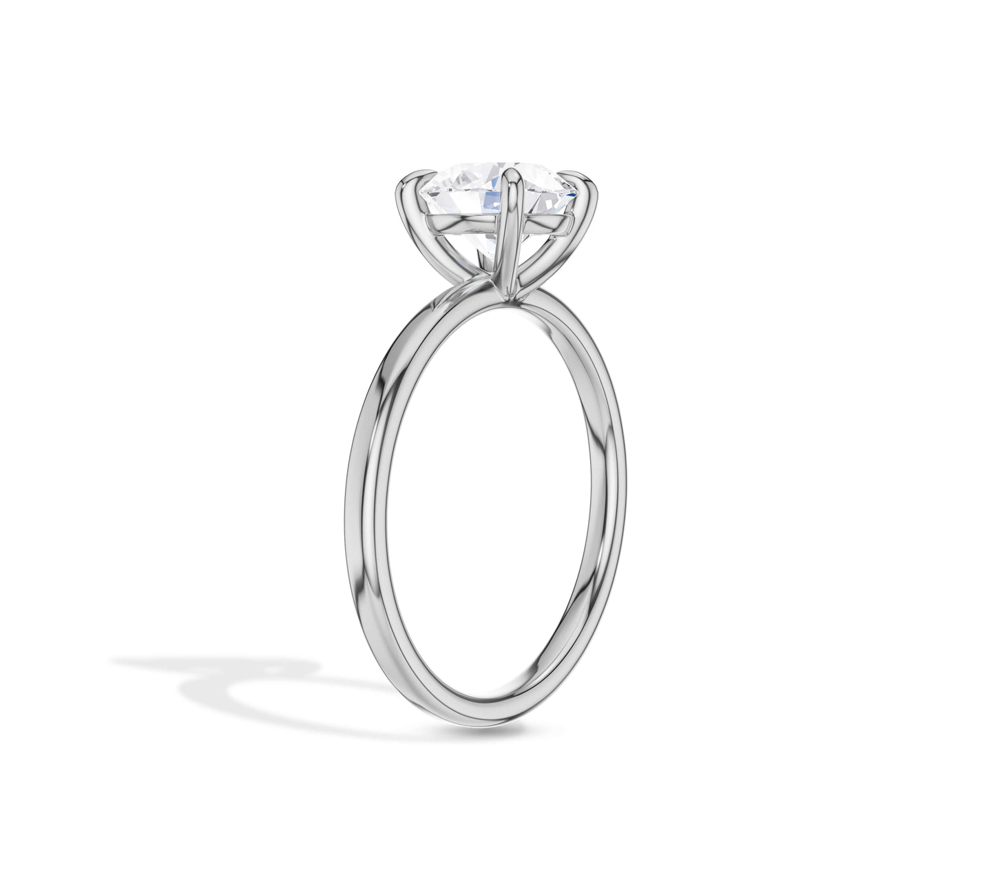 Golden solitaire ring showcasing brilliant diamond