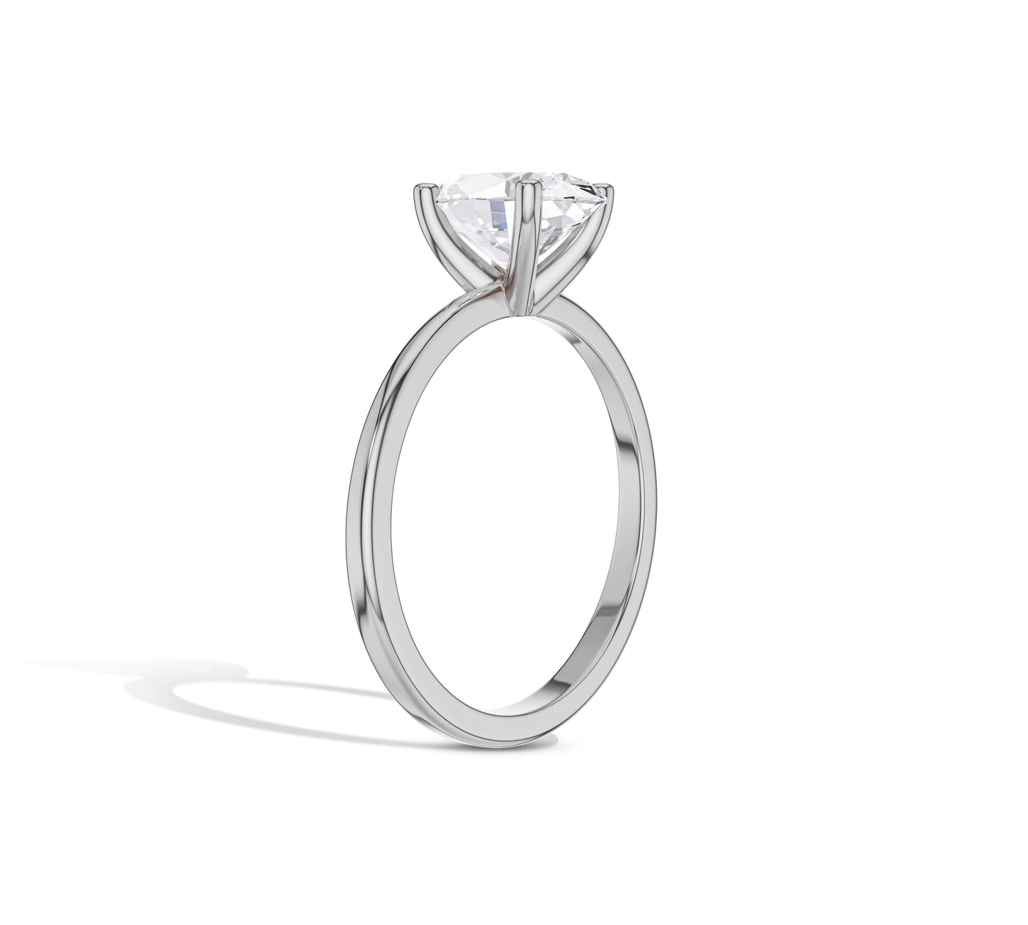 white gold oval diamond engagement ring