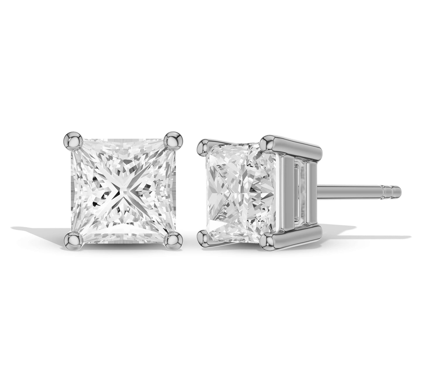 Bold and bright diamond earrings