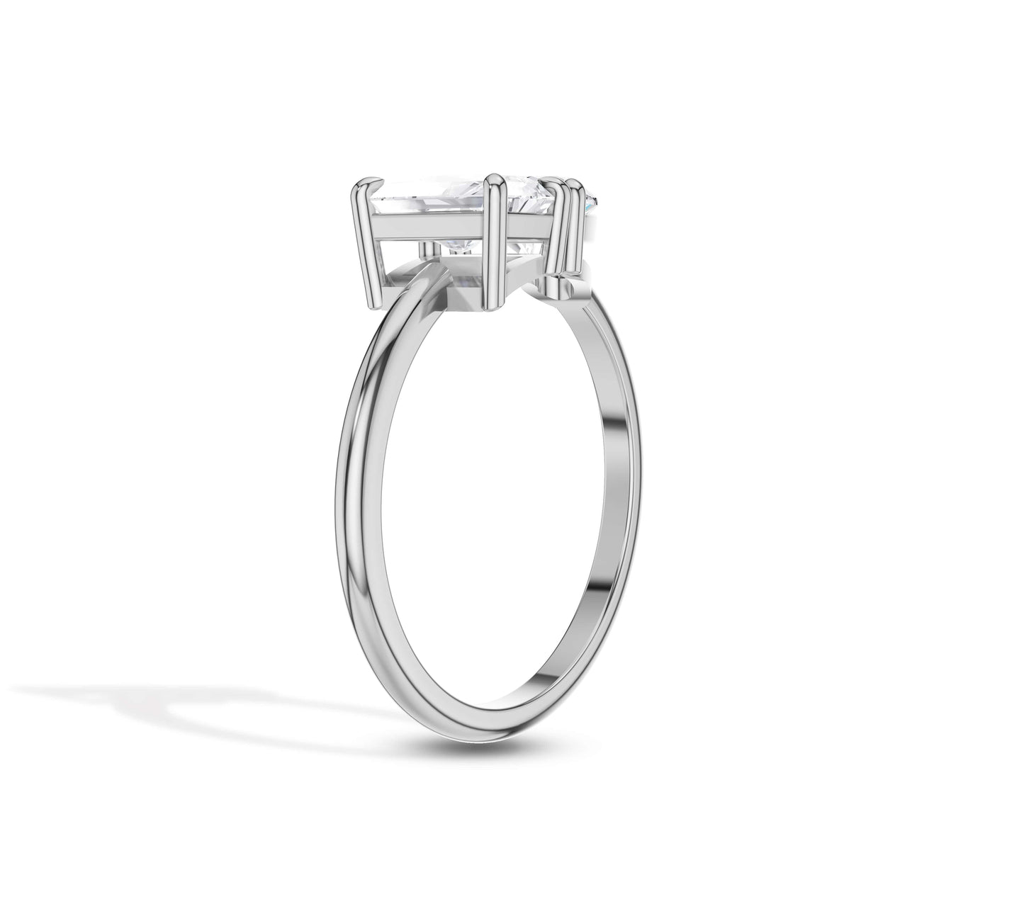 toi et moi moissanite ring white gold